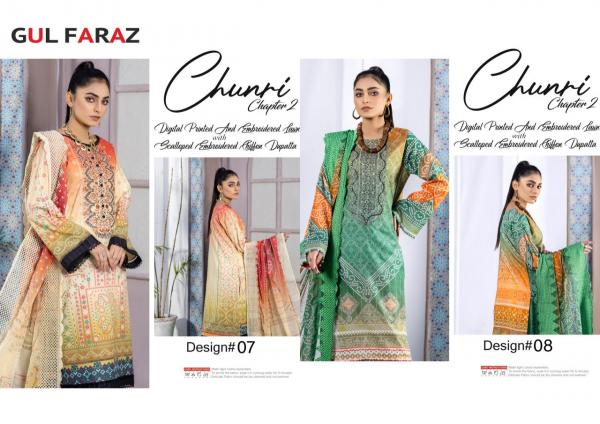 Gul Faraz Chunari Vol 2 Karachi Cotton Dress Material Collection